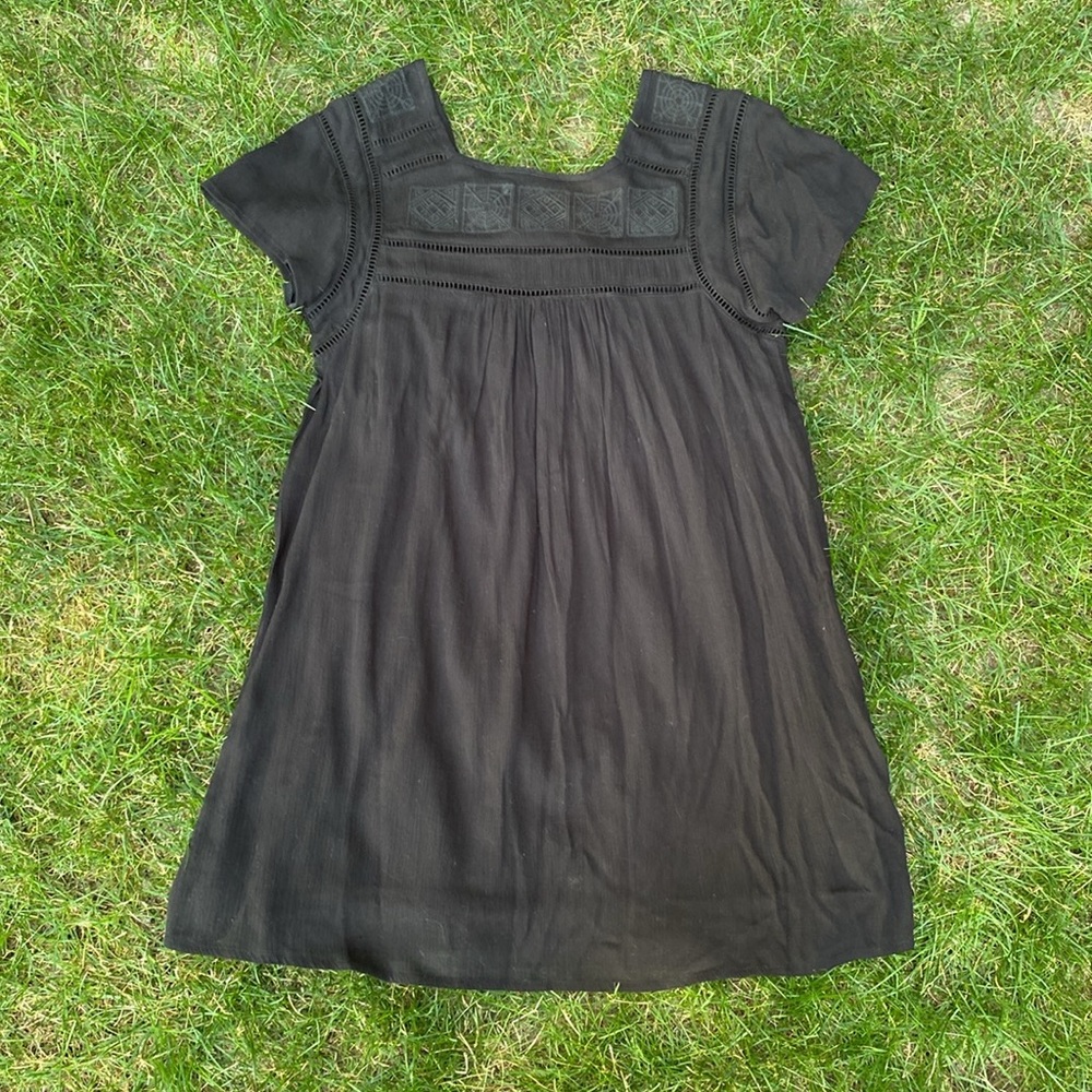 Embroidered swing dress